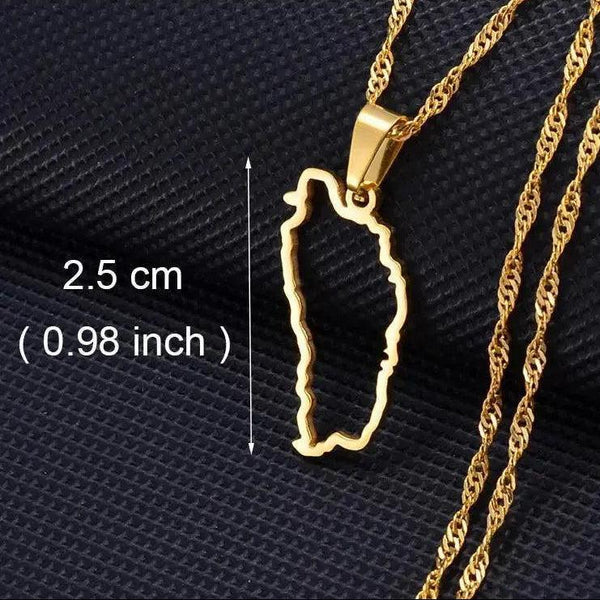 Africa Map Necklace Collection