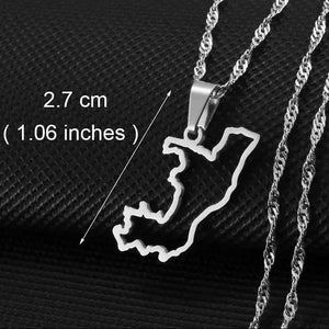 Africa Map Necklace Collection
