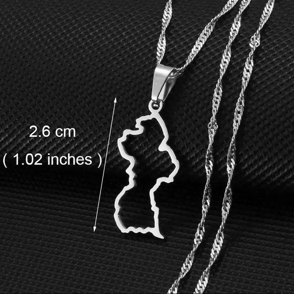 Africa Map Necklace Collection