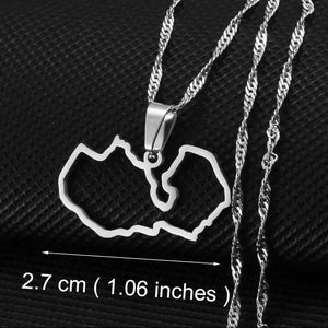 Africa Map Necklace Collection