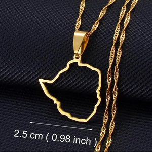 Africa Map Necklace Collection