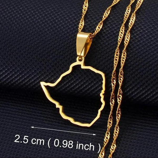Africa Map Necklace Collection