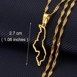 Africa Map Necklace Collection