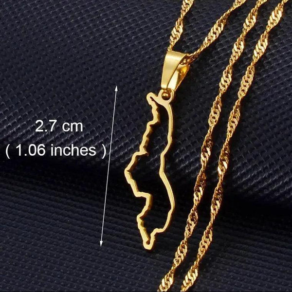 Africa Map Necklace Collection