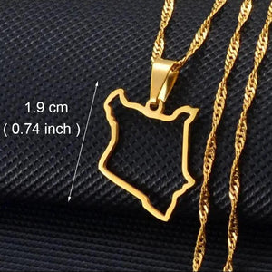 Africa Map Necklace Collection