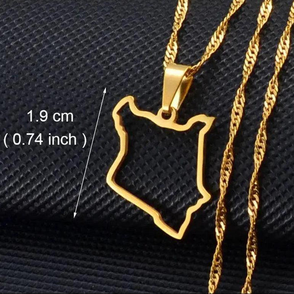 Africa Map Necklace Collection