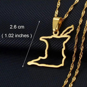 Africa Map Necklace Collection