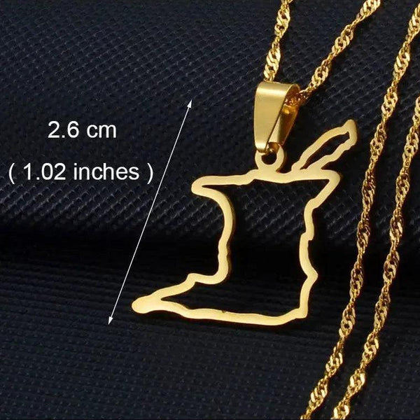 Africa Map Necklace Collection