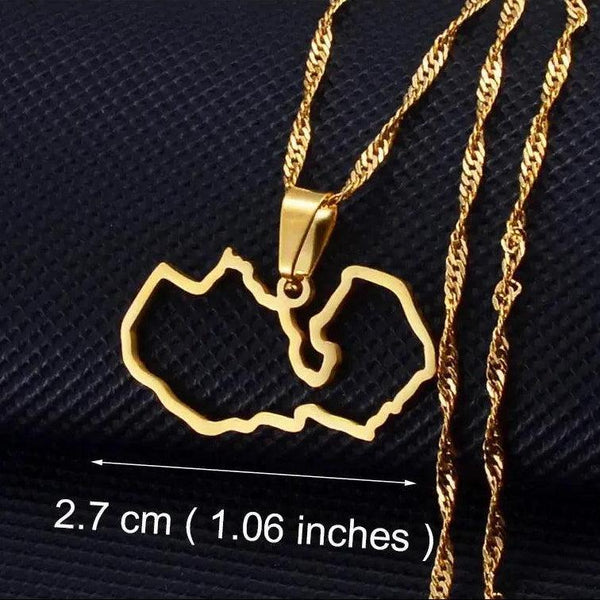Africa Map Necklace Collection