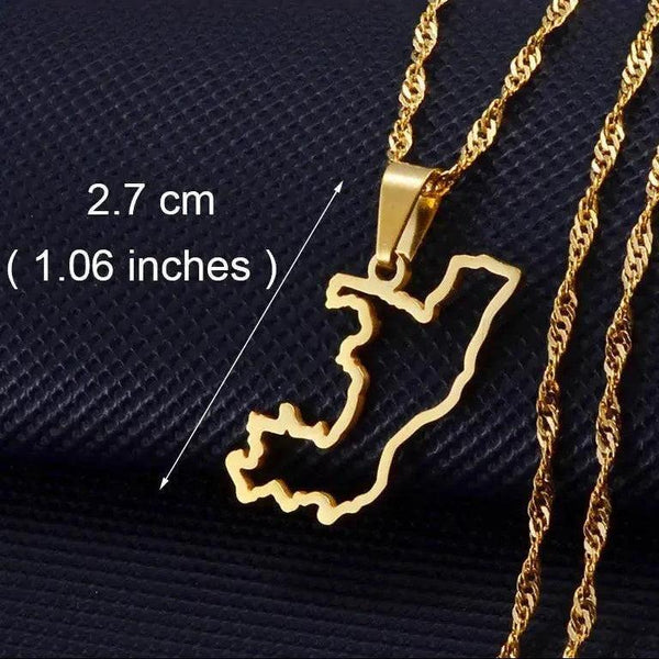 Africa Map Necklace Collection
