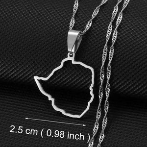 Africa Map Necklace Collection