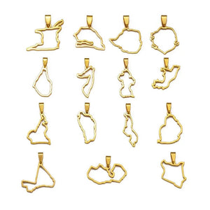 Africa Map Necklace Collection