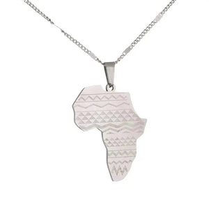 Africa Map Necklace