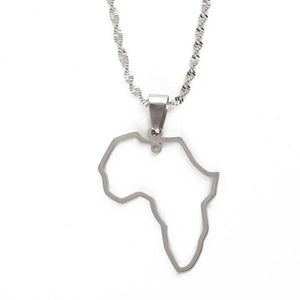 Africa Map Necklace