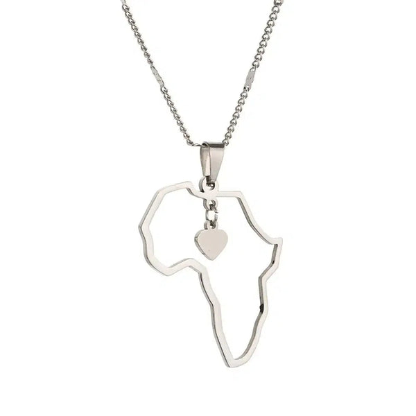 Africa Map Necklace