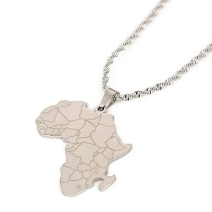 Africa Map Necklace