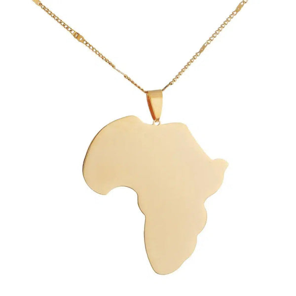 Africa Map Necklace