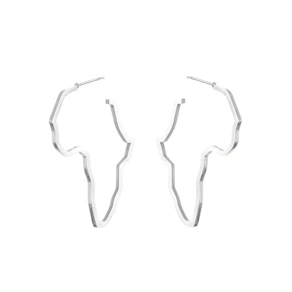 Africa Map Stud Earrings