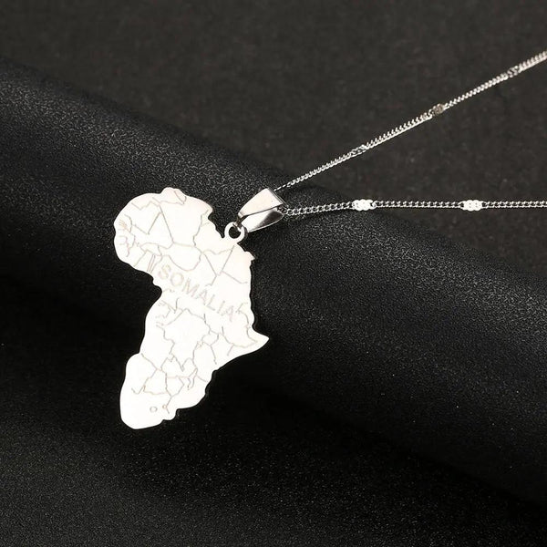 Africa Somalia Map Necklace