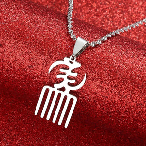 Africa Symbol Pendant Necklace