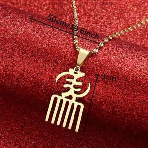 Africa Symbol Pendant Necklace