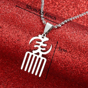 Africa Symbol Pendant Necklace