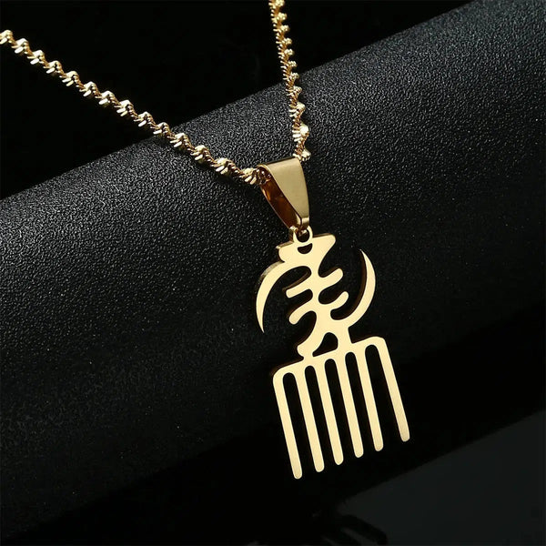 Africa Symbol Pendant Necklace