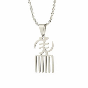 Africa Symbol Pendant Necklace