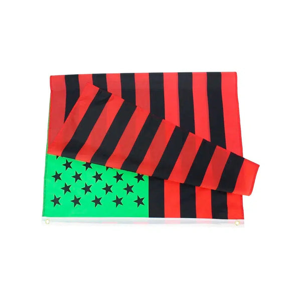 African Afro American Flag - 90x150cm(3x5ft) - 60x90cm(2x3ft)