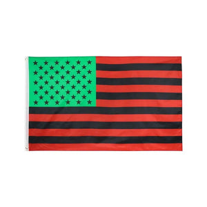 African Afro American Flag - 90x150cm(3x5ft) - 60x90cm(2x3ft)