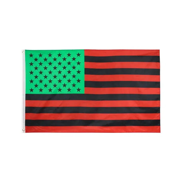 African Afro American Flag - 90x150cm(3x5ft) - 60x90cm(2x3ft)