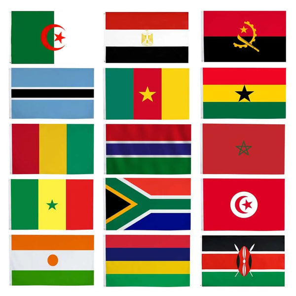 African Flags - 90x150cm(3x5ft) - 60x90cm(2x3ft)