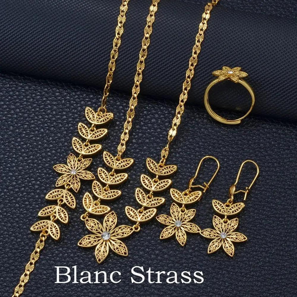 African Flower Jewelry Set - Africa Necklace