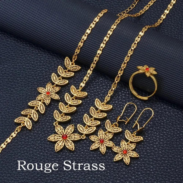 African Flower Jewelry Set - Africa Necklace