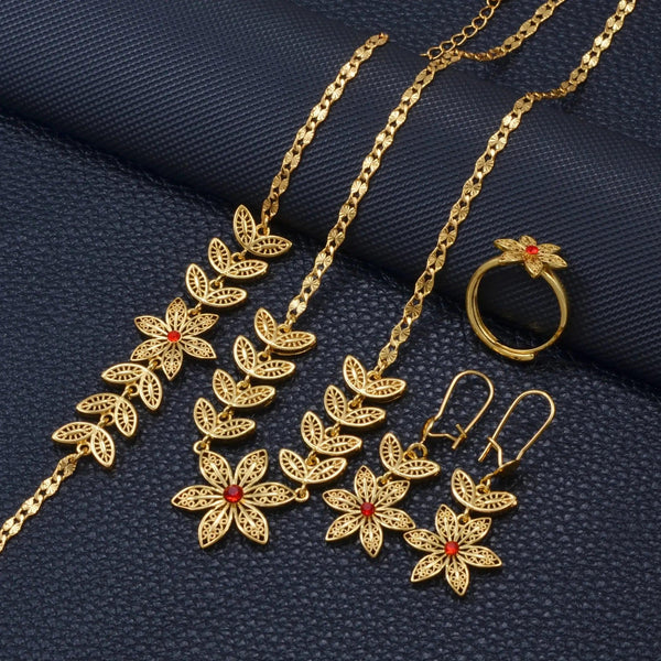African Flower Jewelry Set - Africa Necklace