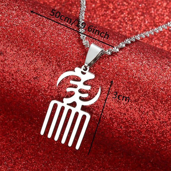 African Symbol Pendant Necklace