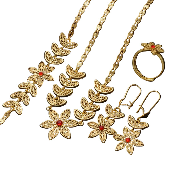 African Flower Jewelry Set - Africa Necklace
