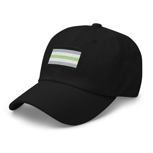 Agender Flag Cap - Adjustable Embroidered LGBT+ Dad Hat
