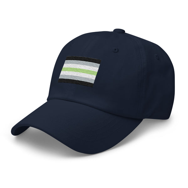 Agender Flag Cap - Adjustable Embroidered LGBT+ Dad Hat