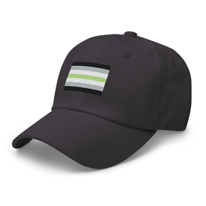 Agender Flag Cap - Adjustable Embroidered LGBT+ Dad Hat