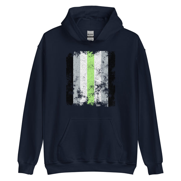 Agender Flag - Distressed LGBTQIA2S+ Hoodie