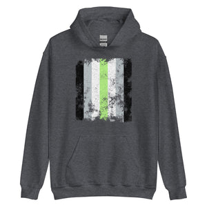 Agender Flag - Distressed LGBTQIA2S+ Hoodie