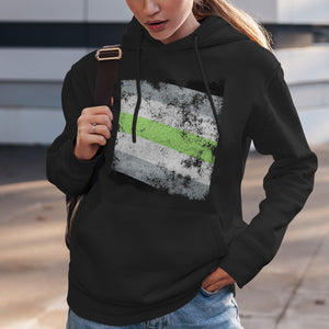 Agender Flag - Distressed LGBT+ Hoodie