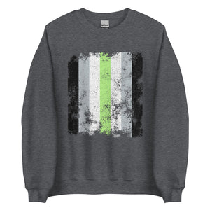 Agender Flag - Distressed LGBTQIA2S+ Sweatshirt