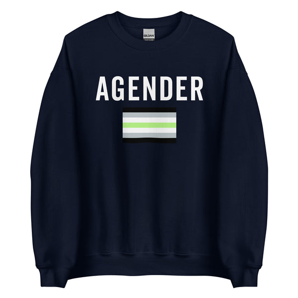 Agender Flag - LGBT+ Sweatshirt