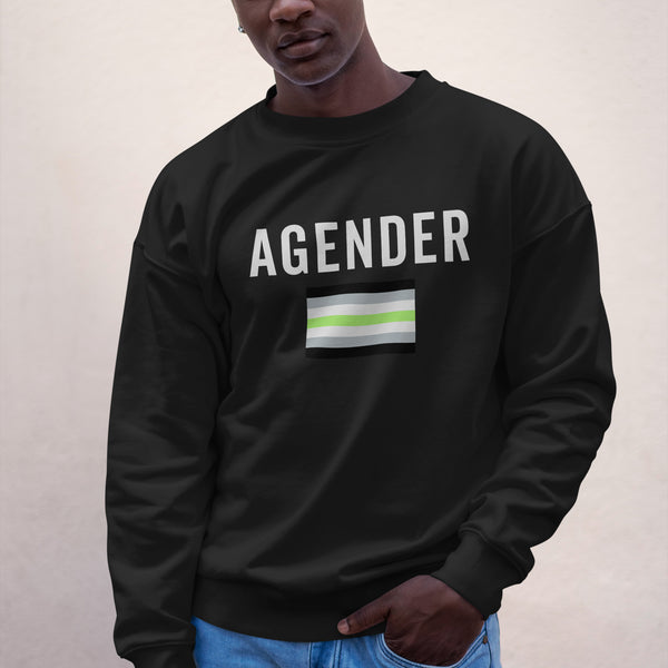 Agender Flag - LGBT+ Sweatshirt