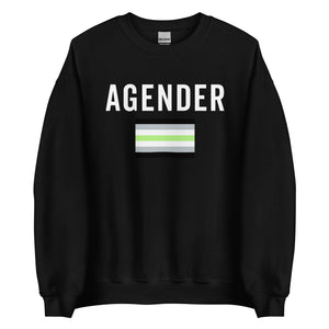 Agender Flag - LGBT+ Sweatshirt