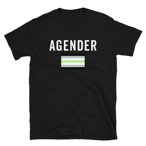 Agender Flag - LGBT+ T-Shirt