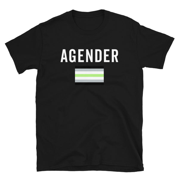 Agender Flag - LGBT+ T-Shirt