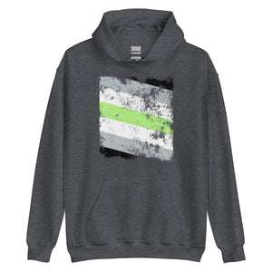 Agender Flag - Distressed LGBT+ Hoodie